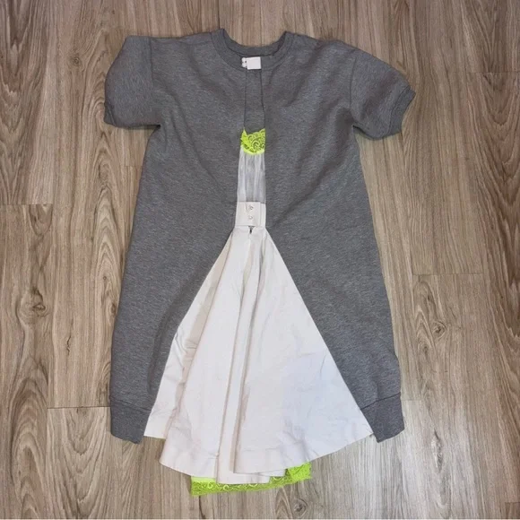 Nike Gray Midi Dress with Neon Accents - Picture 5 of 11